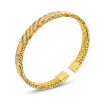 18K gold plated Stainless steel bracelet, Intensity