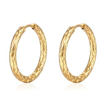 18K gold plated Stainless steel earrings, Intensity