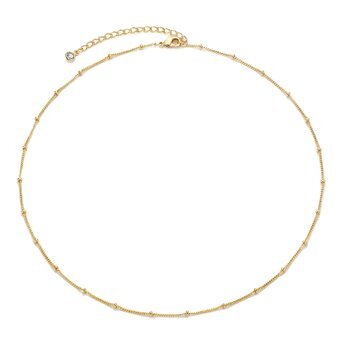 18K gold plated Stainless steel necklace, Intensity