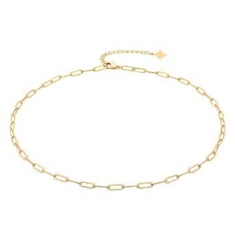 18K gold plated Stainless steel necklace, Intensity