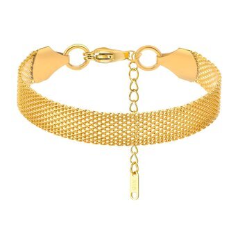 18K gold plated Stainless steel bracelet, Intensity