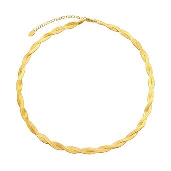 18K gold plated Stainless steel necklace, Intensity