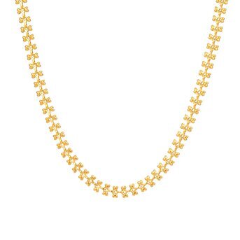 18K gold plated Stainless steel  "Hearts" necklace, Intensity