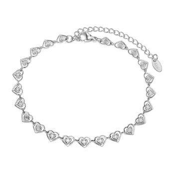 Stainless steel  "Hearts" bracelet, Intensity