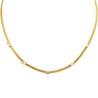 18K gold plated Stainless steel necklace, Intensity