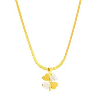 18K gold plated Stainless steel necklace, Intensity