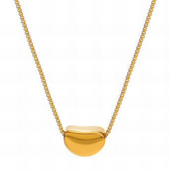 18K gold plated Stainless steel necklace, Intensity