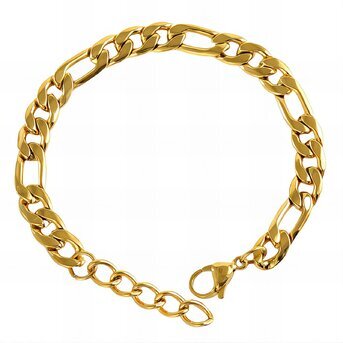 18K gold plated Stainless steel bracelet, Intensity