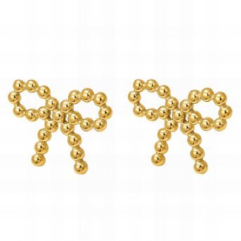 18K gold plated Stainless steel earrings, Intensity